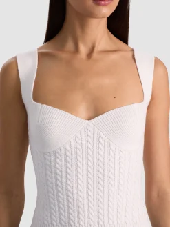 Alice and Olivia CROP TOPS*ADRIANNA KNIT CORSET BLACK