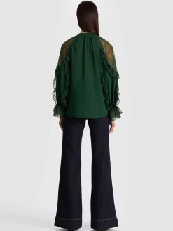 Alice and Olivia BLOUSES*ALEENA LACE BLOUSE