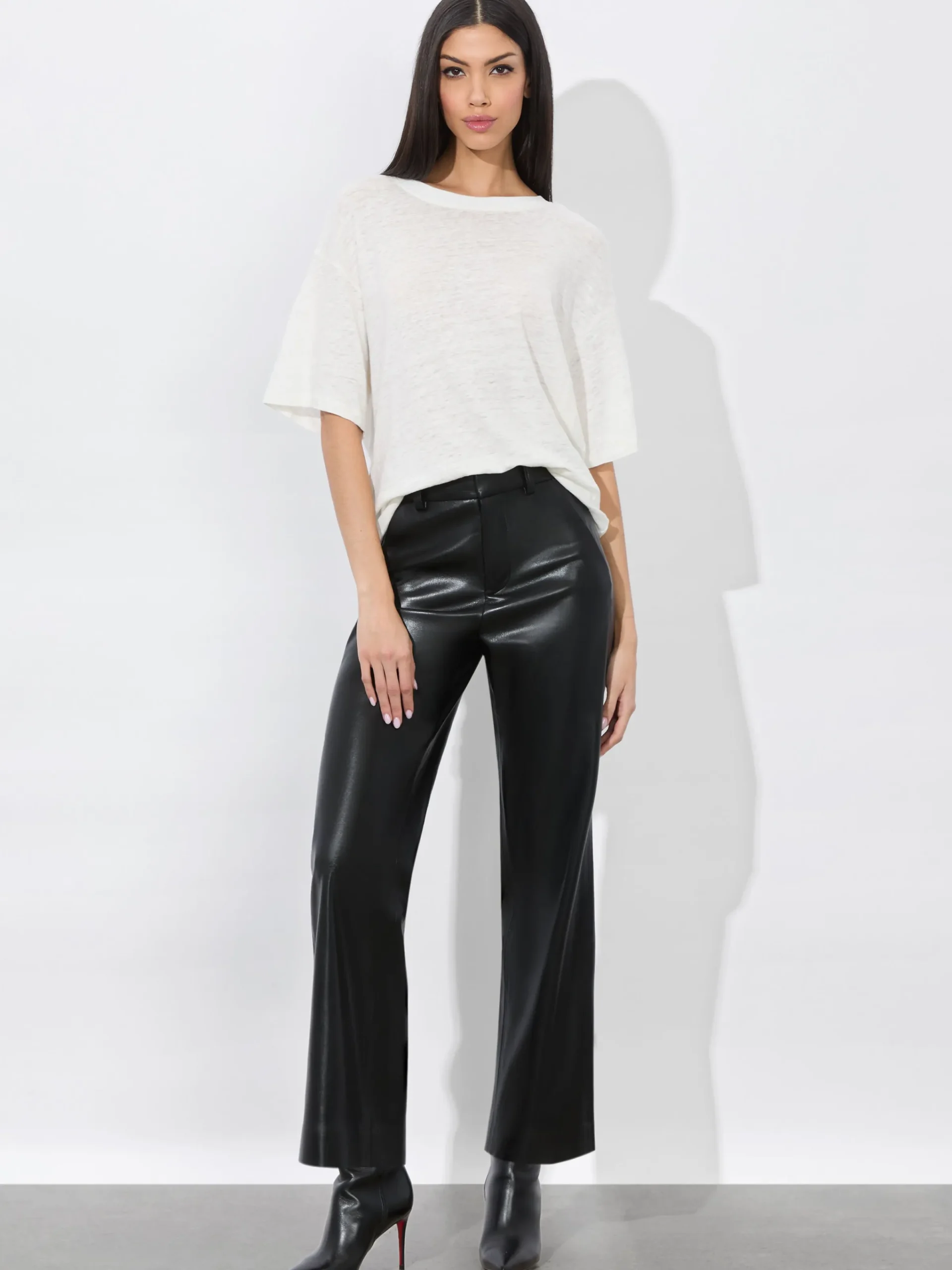 Alice and Olivia VEGAN*ALEXANDER VEGAN TROUSER BLACK