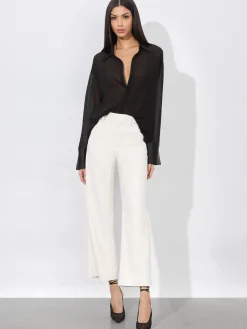 Alice and Olivia VEGAN*ALEXANDER VEGAN TROUSER OFF WHITE