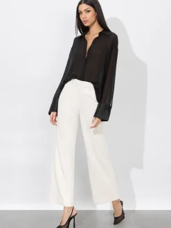 Alice and Olivia VEGAN*ALEXANDER VEGAN TROUSER OFF WHITE