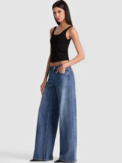 Alice and Olivia JEANS*AMAZING JEAN SOFT WHITE