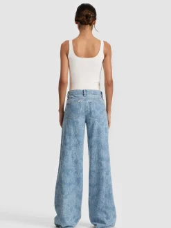 Alice and Olivia JEANS*AMAZING PAISLEY JEAN BLACK