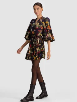 Alice and Olivia MINI*ANTONETTE MINI DRESS REGAL RETREAT