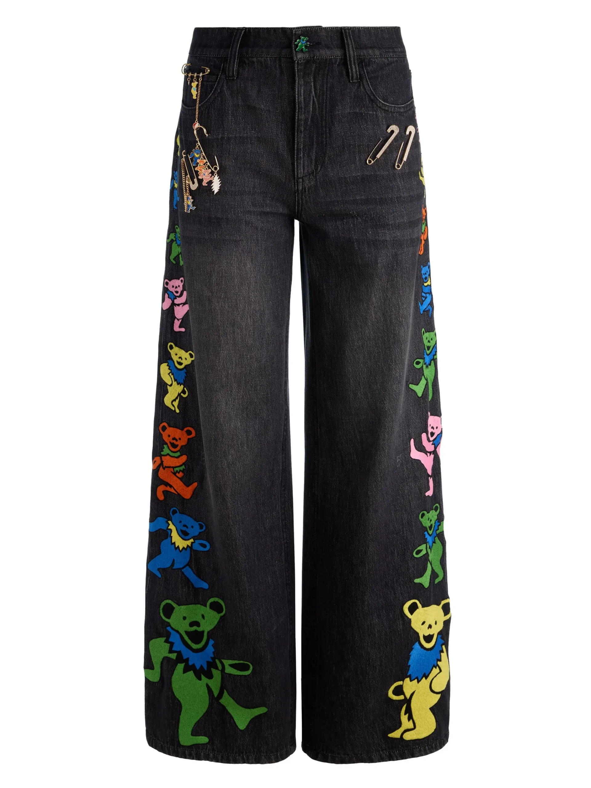 Alice and Olivia JEANS*A+O X GRATEFUL DEAD AMAZING JEAN OFF WHITE