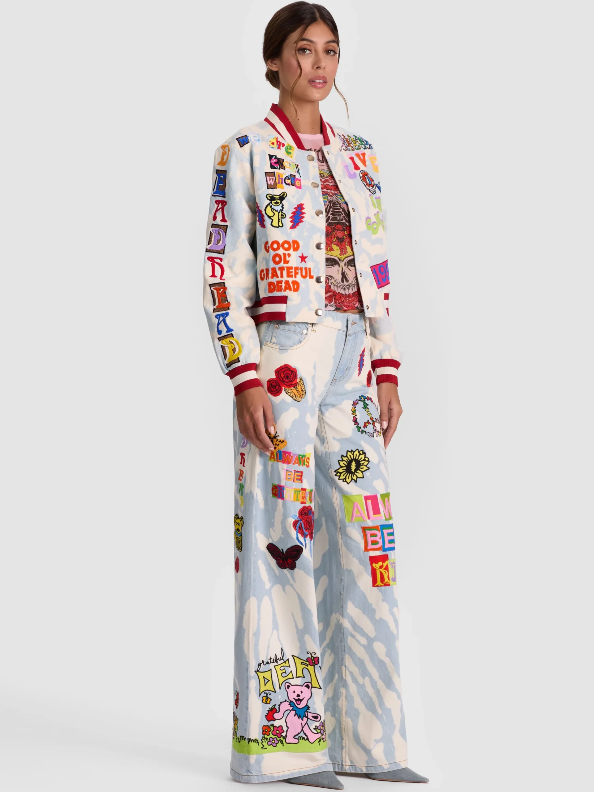 Alice and Olivia JEANS*A+O X GRATEFUL DEAD AMAZING JEAN