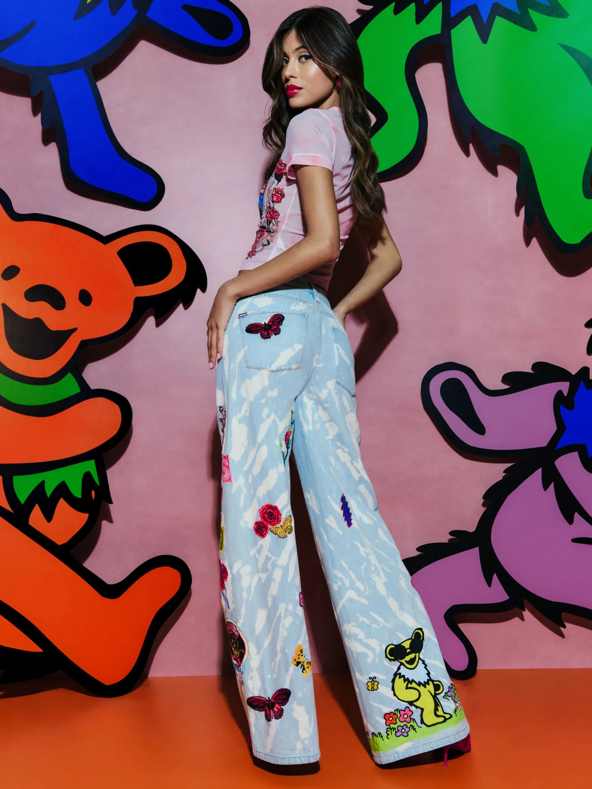 Alice and Olivia JEANS*A+O X GRATEFUL DEAD AMAZING JEAN