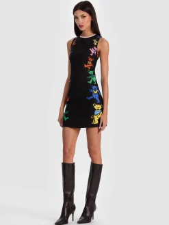 Alice and Olivia MINI*A+O X GRATEFUL DEAD CLYDE MINI DRESS