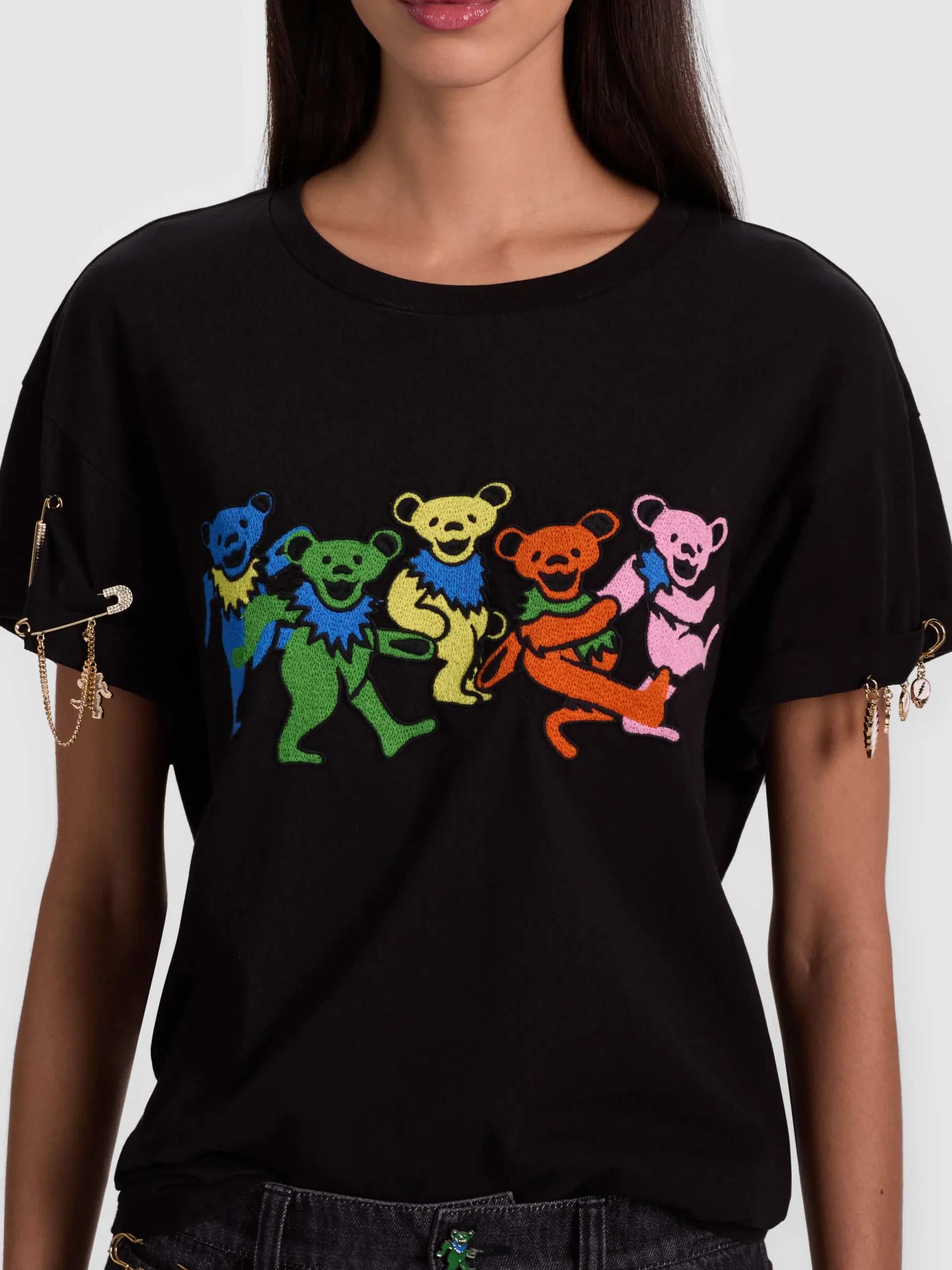 Alice and Olivia FRIENDS + FAMILY*A+O X GRATEFUL DEAD EVAN TEE