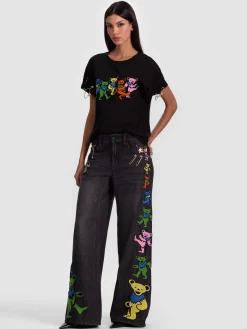 Alice and Olivia FRIENDS + FAMILY*A+O X GRATEFUL DEAD EVAN TEE