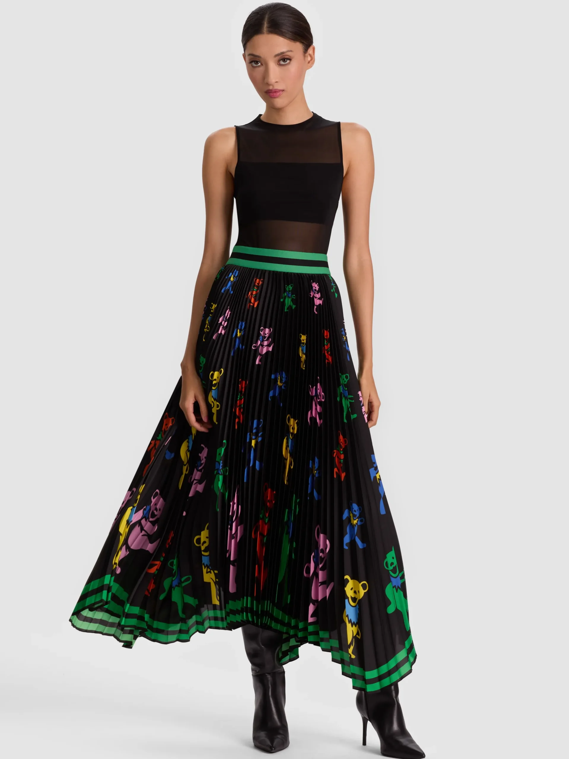 Alice and Olivia MAXI*A+O X GRATEFUL DEAD KATZ MAXI SKIRT