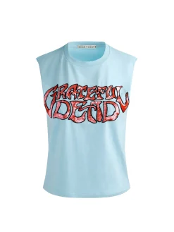 Alice and Olivia CROP TOPS*A+O X GRATEFUL DEAD MICAH MUSCLE TANK