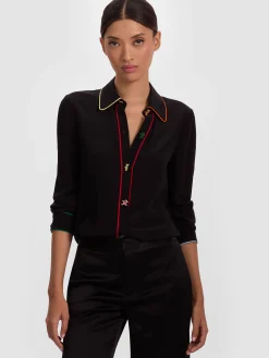 Alice and Olivia BLOUSES*A+O X GRATEFUL DEAD WILLA BLOUSE