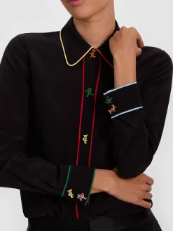 Alice and Olivia BLOUSES*A+O X GRATEFUL DEAD WILLA BLOUSE