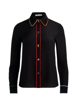 Alice and Olivia BLOUSES*A+O X GRATEFUL DEAD WILLA BLOUSE