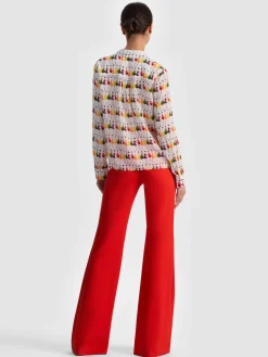 Alice and Olivia BLOUSES*A+O X GRETCHEN ROEHRS WILLA SILK BLOUSE BUTTER