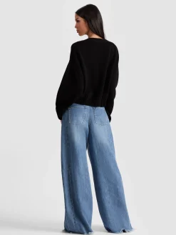 Alice and Olivia CARDIGANS*ATTICUS CASHMERE CARDIGAN BLACK