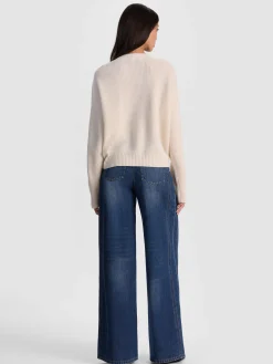 Alice and Olivia CARDIGANS*ATTICUS CASHMERE CARDIGAN DARK CHOCOLATE