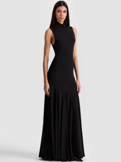 Alice and Olivia MAXI*AUGUSTA OPEN BACK MAXI DRESS