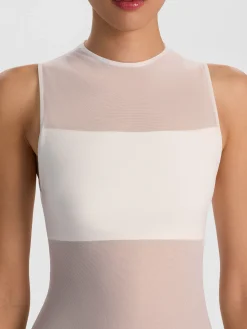 Alice and Olivia BODYSUITS*BANDEAU SLEEVELESS BODYSUIT BLACK