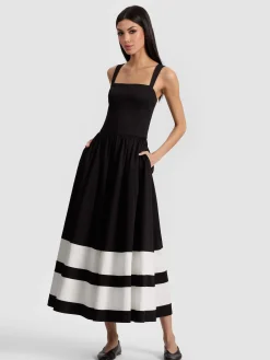 Alice and Olivia JUMPSUITS + ROMPERS*BELDEN COLORBLOCK JUMPSUIT BLACK