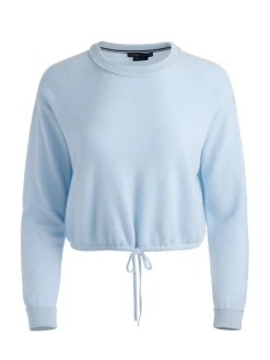 Alice and Olivia PULLOVERS*BERNETTA CROPPED CASHMERE PULLOVER BUTTER/ECRU