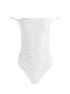 Alice and Olivia BODYSUITS*BIANCA TWISTED BODYSUIT MOCHA