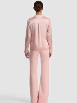 Alice and Olivia BLOUSES*BRADY SILK BLOUSE CAROLINA BLUE