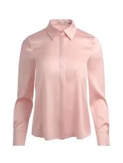 Alice and Olivia BLOUSES*BRADY SILK BLOUSE CAROLINA BLUE