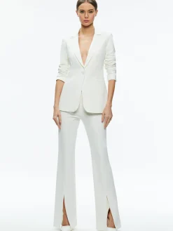 Alice and Olivia BLAZERS*BREANN FITTED BLAZER OFF WHITE
