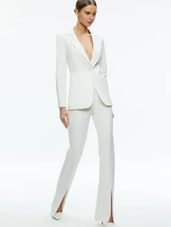 Alice and Olivia BLAZERS*BREANN FITTED BLAZER OFF WHITE