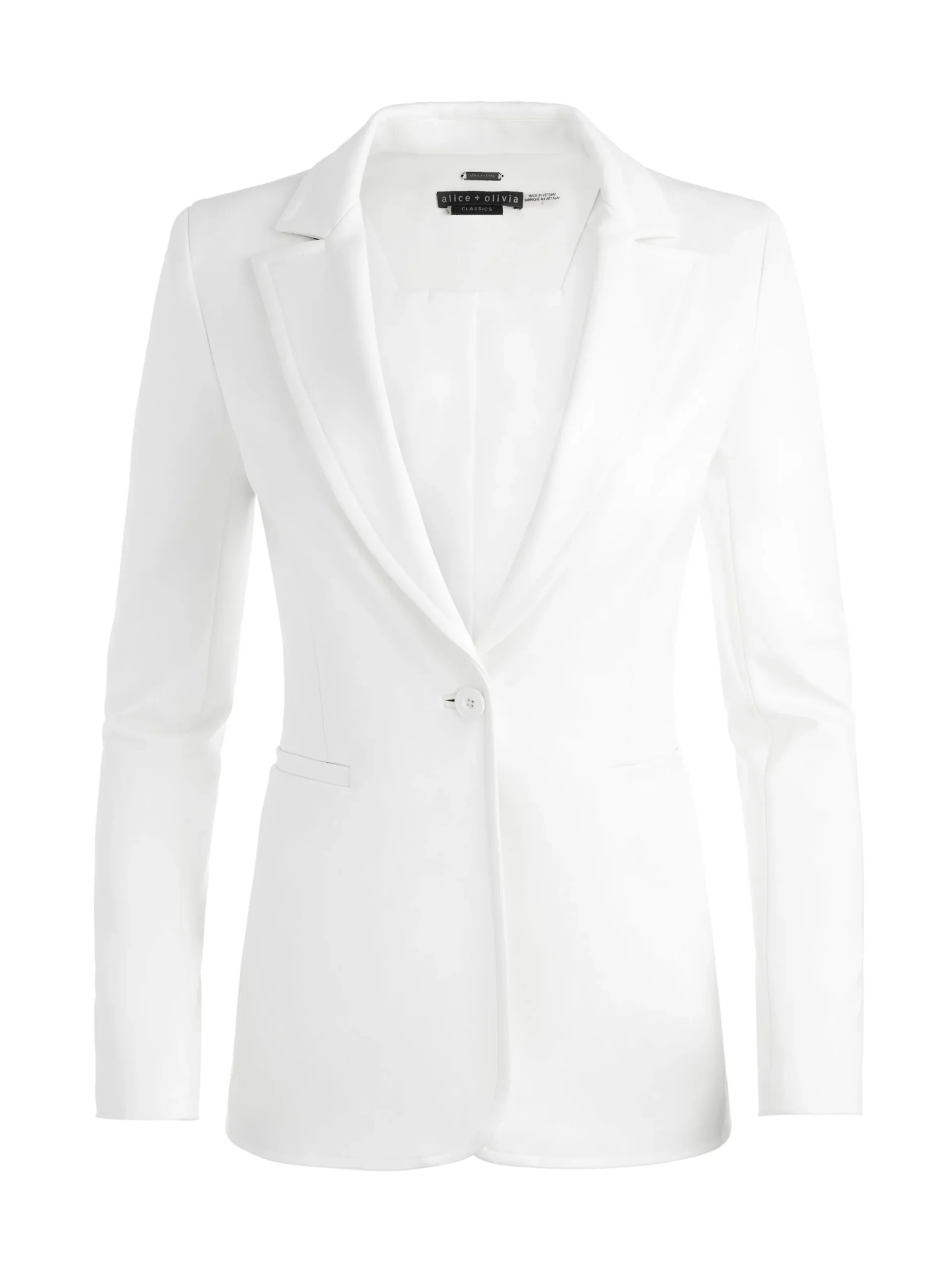 Alice and Olivia BLAZERS*BREANN FITTED BLAZER OFF WHITE