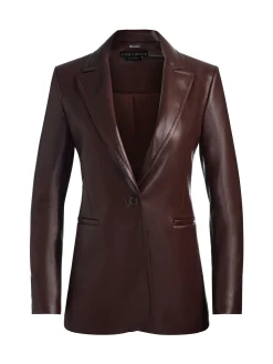 Alice and Olivia BLAZERS*BREANN VEGAN BLAZER BLACK