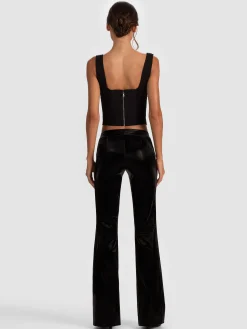 Alice and Olivia CROP TOPS*BRESLIN BAND TEE CORSET