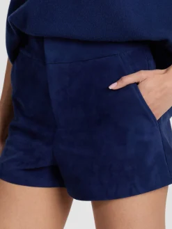 Alice and Olivia SHORTS*CADY SUEDE SHORT BLACK