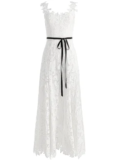 Alice and Olivia MAXI*CALLA LACE MAXI DRESS BLACK