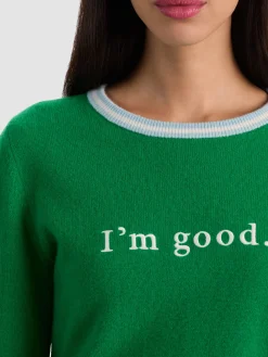 Alice and Olivia PULLOVERS*CAROLANN CASHMERE SHRUNKEN PULLOVER