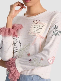 Alice and Olivia PULLOVERS*CAROLANN PULLOVER DARK CHOCOLATE