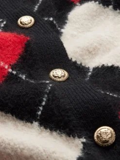 Alice and Olivia CARDIGANS*CAROLEE ARGYLE CARDIGAN