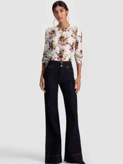 Alice and Olivia CARDIGANS*CARSON PRINTED CARDIGAN VISIONARY