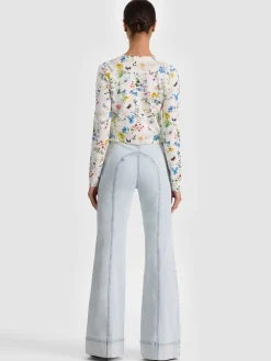 Alice and Olivia CARDIGANS*CARSON PRINTED CARDIGAN