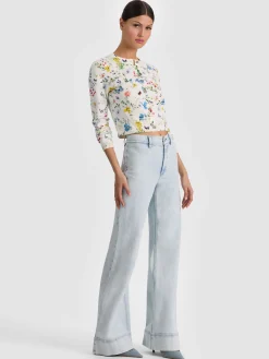 Alice and Olivia CARDIGANS*CARSON PRINTED CARDIGAN