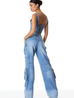 Alice and Olivia JEANS*CAY CARGO JEAN