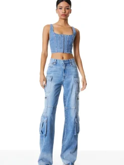 Alice and Olivia JEANS*CAY CARGO JEAN
