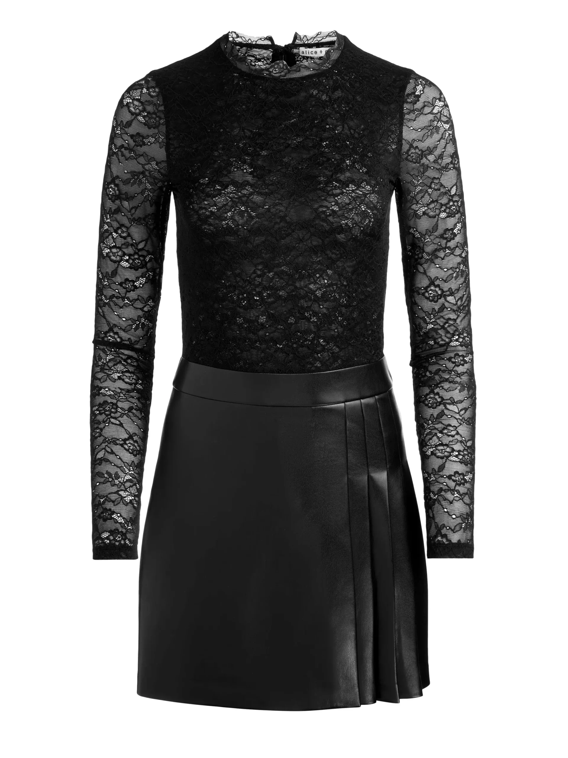 Alice and Olivia MINI*CHARA LACE MINI DRESS