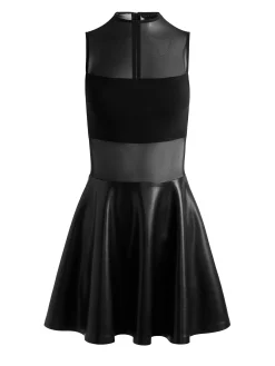 Alice and Olivia MINI*CHARA VEGAN MINI DRESS