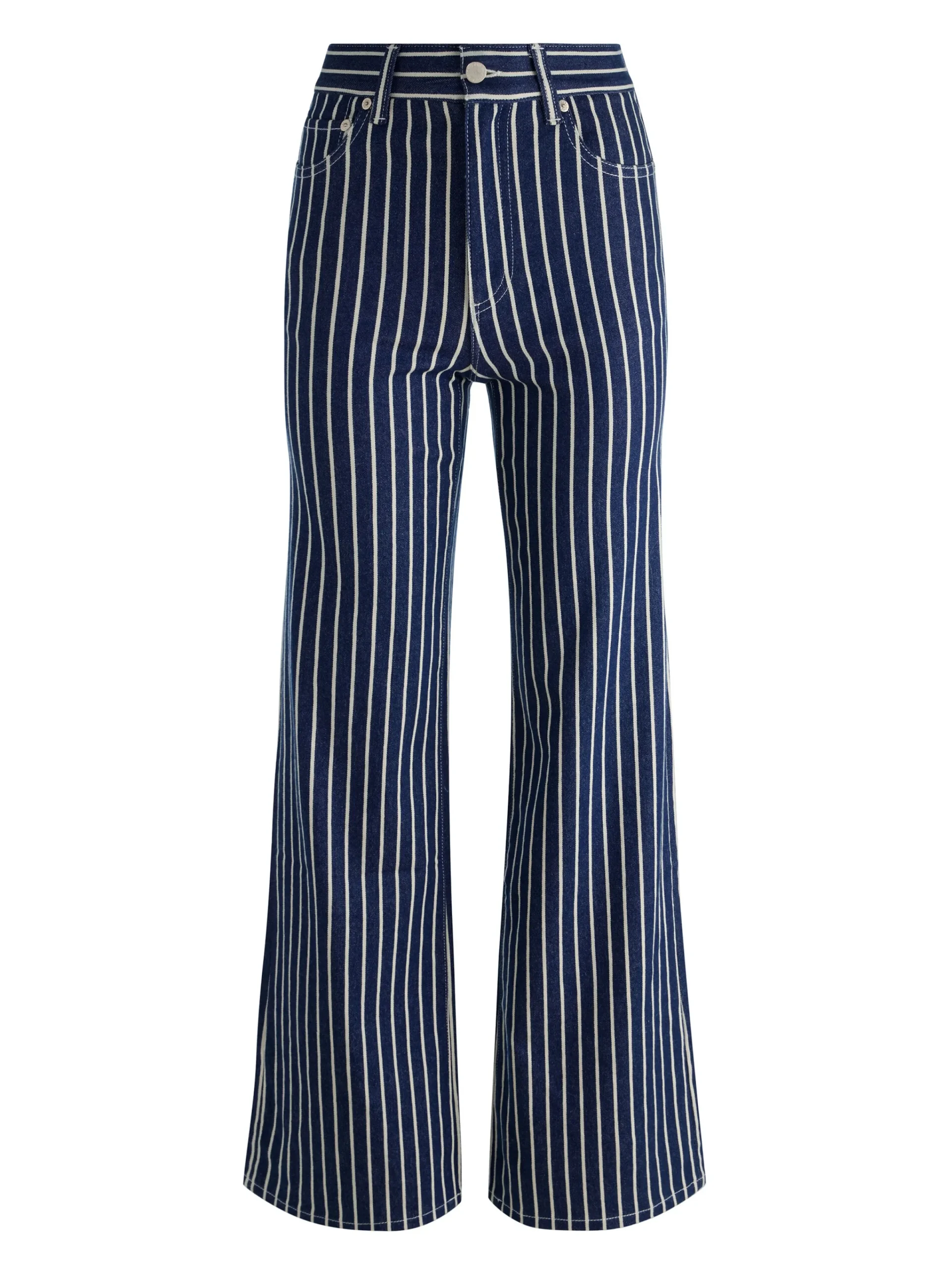 Alice and Olivia JEANS*CHIC STRIPED JEAN BLACK
