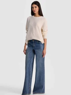 Alice and Olivia PULLOVERS*COLIN CASHMERE CREWNECK BUTTER