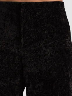 Alice and Olivia WIDE LEG*CONOR CLEAN WAIST TROUSER MIDNIGHT BLUE