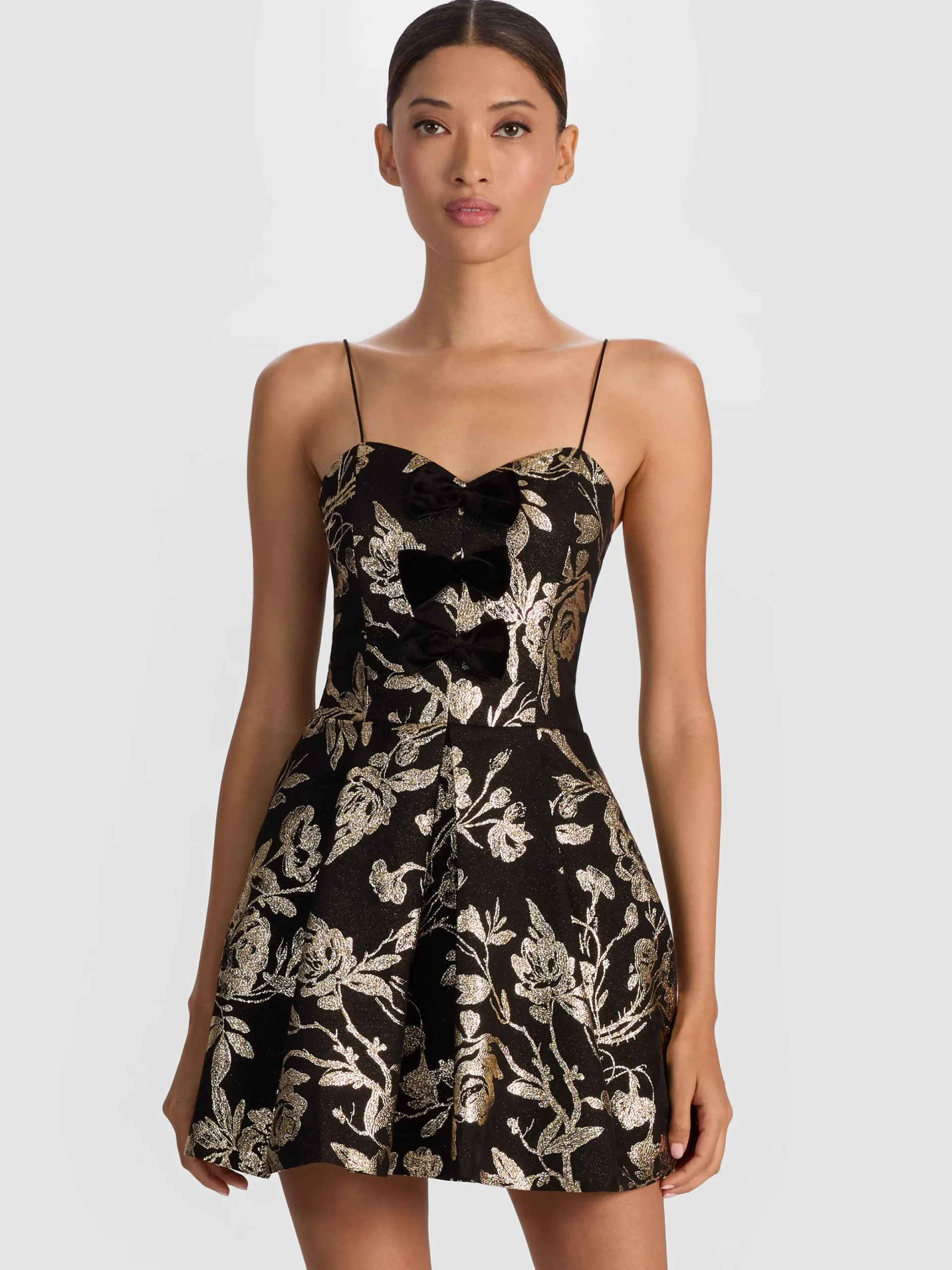 Alice and Olivia MINI*DANIELA STRUCTURED MINI DRESS